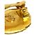 Orecchini a clip rotondi Chanel Gold CC placcati oro - vista 5