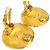 Orecchini a clip rotondi Chanel Gold CC placcati oro - vista 7