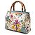 Bolso Gucci White Small Canvas Flora Bamboo Shopper Satchel - vista 2