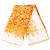 Pañuelo de seda Hermès Orange Les Bles 90