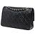 Chanel Black Medium Classic Lambskin Double Flap - vista 2