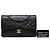 Chanel Black Medium Classic Lambskin Double Flap - vista 7