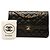 Chanel Black Limited Edition Paris Medium CC Quilted Lambskin Double Flap - Ansicht 7