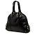 Autre Marque Borsa a mano Saint Laurent Muse Mini in pelle verniciata stropicciata nera - vista 2