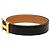Cinturón reversible Hermès Constance H en piel Box Calf y Courchevel negro - vista 2