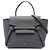 Belt Bag Céline Celine Bolsa Cinto Nano em Pele de Bezerro Grão Cinza
