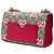 Gucci Beige Small GG Supreme Apple Padlock Crossbody - vista 2