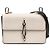 Alexander Wang Bolsa Tiracolo Hook em couro bicolor White Small