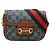 Gucci Borsa a Tracolla Small GG Denim Web Horsebit 1955 Blu
