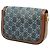 Gucci Borsa a Tracolla Small GG Denim Web Horsebit 1955 Blu - vista 2