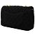 Chanel Black Medium Quilted Perforated Jersey Single Flap - Ansicht 2