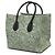 Céline Celine Green Medium Tweed Phantom Luggage Tote - vista 2