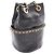 Chanel Small CC Quilted Bucket Bag aus schwarzem Lammleder - Ansicht 2