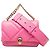 Bulgari Bolso Serpenti Cabochon Mini de Piel Rosa Bvlgari