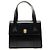 Céline Celine Starball Handtasche aus schwarzem glattem Kalbsleder