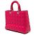 Dior Pink Large Lambskin Cannage Lady Dior - vista 2