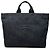 Tote Bag Prada in denim blu con logo sbalzato