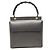 Bolsa Gucci em couro preto com alça Bamboo