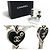 Chanel Coco Mark Swing Heart Key Stecker-Ohrringe - Ansicht 4