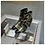 Botines Chanel para mujer de piel negra con estampado dorado - vista 4