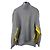 Salvatore Ferragamo Ferragamo Poncho aus Wollmischgewebe in Grau mit gelbem Innenfutter
