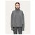 Salvatore Ferragamo Ferragamo Poncho aus Wollmischgewebe in Grau mit gelbem Innenfutter - Ansicht 10