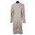 Staud geripptes Strickkleid mit Spitzenbesatz