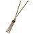 Collana lunga Miu Miu Logo con strass
