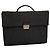 Fendi Borsa a mano in tessuto nero con monogramma FF