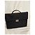Fendi Borsa a mano in tessuto nero con monogramma FF - vista 16