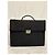 Fendi Borsa a mano in tessuto nero con monogramma FF - vista 2