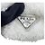 Scrunchie Prada in cotone terry con triangolo - vista 6
