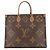 Bolso de hombro Louis Vuitton Monogram Reverse Giant OnTheGo GM