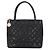 Borsa Tote Chanel in pelle di vitello martellata nera