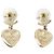 Orecchini Chanel cuore strass - vista 3