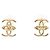Chanel Double Coco Mark Metall-Ohrringe