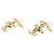 Chanel Double Coco Mark Metall-Ohrringe - Ansicht 2