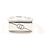 GUCCI Silberring - Diagonale ineinandergreifende G