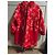 Louis Vuitton Parka Coat Red Wool - vista 5