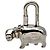 Hermès Hermes Cadena Charm Hippopotamus Metal Silver Padlock 2005 Limited Edition - vista 2
