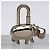 Hermès Hermes Cadena Charm Hippopotamus Metal Silver Padlock 2005 Limited Edition - vista 3