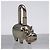 Hermès Hermes Cadena Charm Hippopotamus Metal Silver Padlock 2005 Limited Edition - vista 4