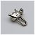 Hermès Hermes Cadena Charm Hippopotamus Metal Silver Padlock 2005 Limited Edition - vista 9