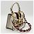 Sac à main Gucci Sylvie Cuir Toile Bleu Marine Rouge Blanc - vue 4