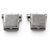 Hermès GEMELLI VINTAGE HERMES MOTIVO H RFL IN ARGENTO 925 16.6G CUFFLINKS - vista 2