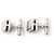 Hermès GEMELLI VINTAGE HERMES MOTIVO H RFL IN ARGENTO 925 16.6G CUFFLINKS - vista 6