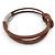 Hermès BRACCIALE HERMES ATAME PELLE ACCIAIO PALLADIATO NODO MARRIN PLAT + SCATOLA BANGLE - vista 4