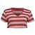 T-shirt a V a righe Ralph Lauren in cotone multicolore - vista 2