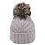 UGG Pom-Pom Strickmütze aus grauer Wolle - Ansicht 2