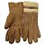 UGG Shearling-Handschuhe aus braunem Leder mit Logo-Plakette - Ansicht 6